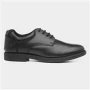 Hush Puppies Tim Kids Black Leather Lace Up Shoe (Click For Details)