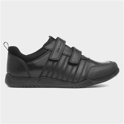 Josh Kids Black School Shoe