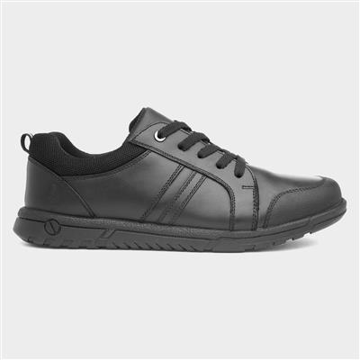 Washington Kids Black Leather Shoe