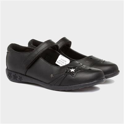 Buckle My Shoe Jamaica Girls Black Bar Shoe-204005 | Shoe Zone