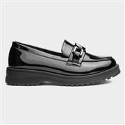 Lilley Una Girls Black Patent Loafer (Click For Details)