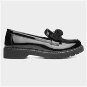 Lilley Rosita Girls Black Patent Bow Loafer (Click For Details)