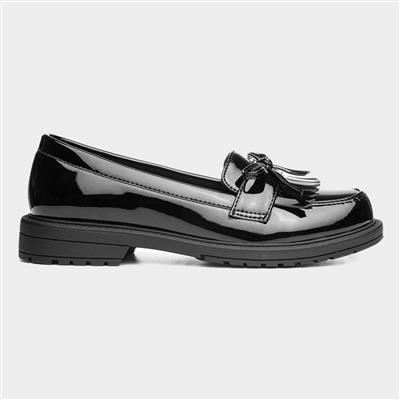 Fallon Kids Black Patent Loafer