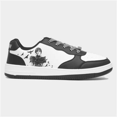 Kids Black & White Casual Shoe