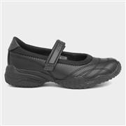 Skechers Velocity Pouty Kids Black Leather Shoe (Click For Details)