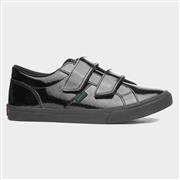 Kickers Kody Kids Black Leather Patent School Shoe (Click For Details)