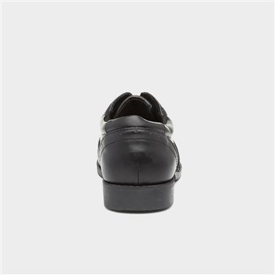 Lilley Girls Lace Up Brogue Shoe in Black-20481 | Shoe Zone