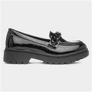 Little Diva Lucie Kids Black Patent School Shoe (Click For Details)