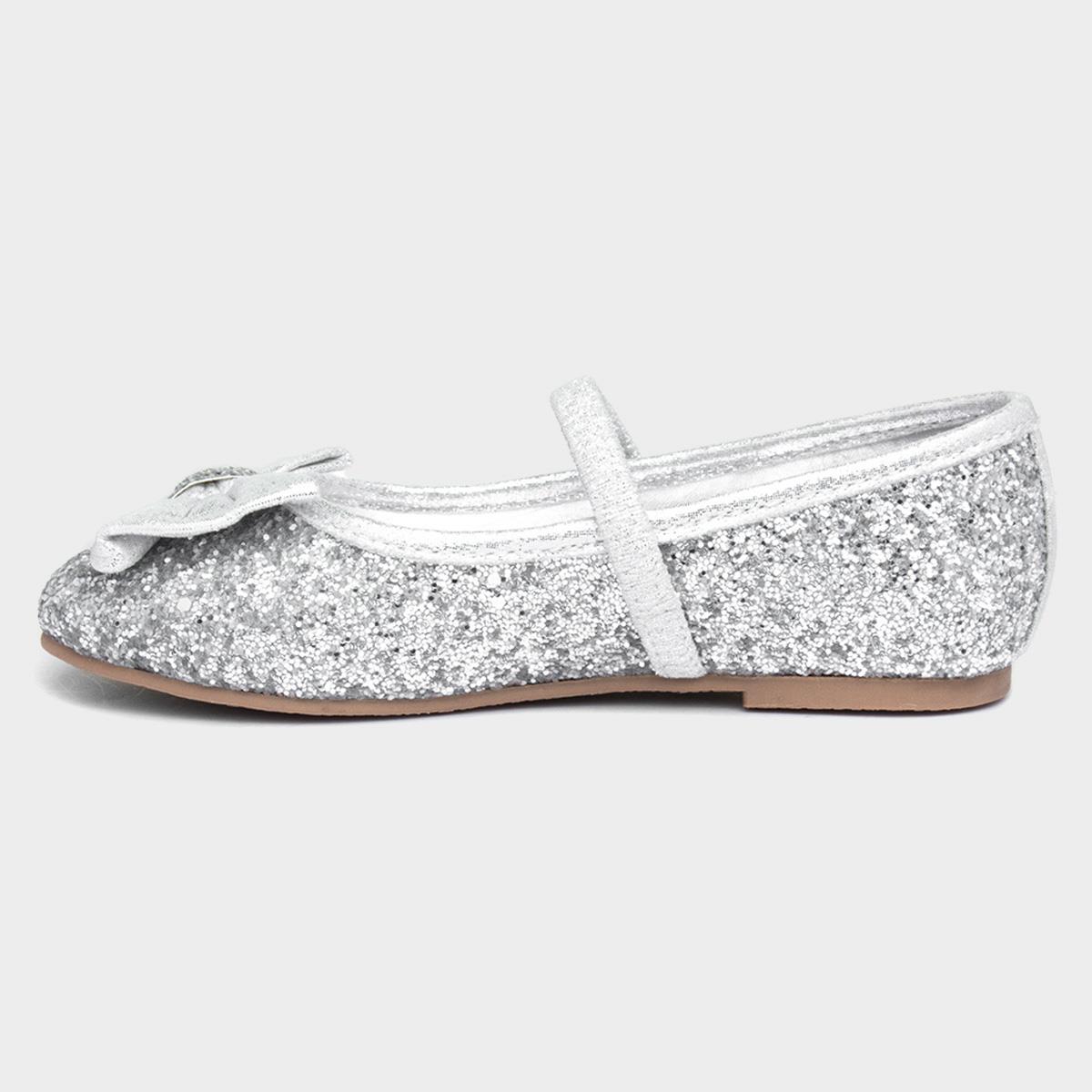 Girls silver clearance shoes size 4