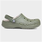 Crocs Baya Junior Army Green Warm Lined EVA Clog (Click For Details)