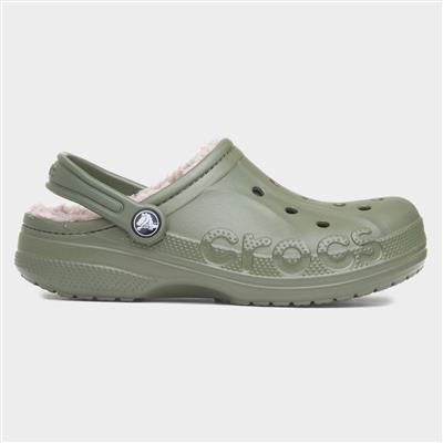 Baya Junior Army Green Warm Lined EVA Clog