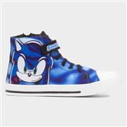 Sonic The Hedgehog Akira Kids Blue Hi Top Canvas (Click For Details)