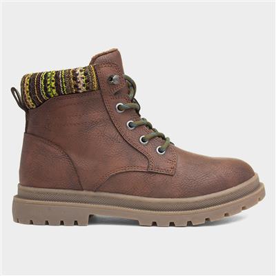 Arthur Kids Brown Zip Up Boot