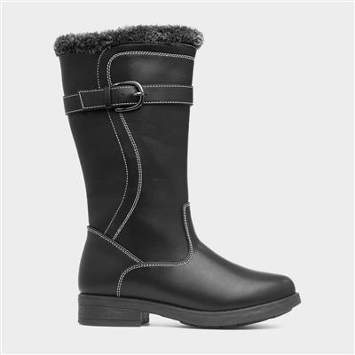 Caroline Kids Black Calf Boot