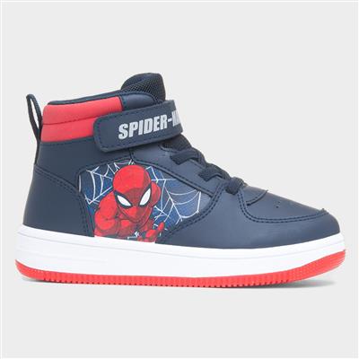 Kids Navy Hi Top Boot