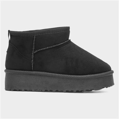 Little Diva Victoria Kids Black Ankle Boot 28983 Shoe Zone