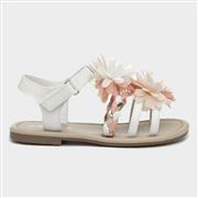 Walkright Girls White & Pink Floral Sandal (Click For Details)