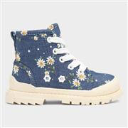 Walkright Coniston Girls Flower Print Ankle Boot (Click For Details)