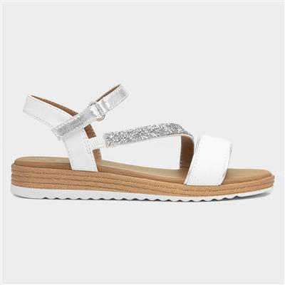 Sherwood Kids White Buckle Sandal