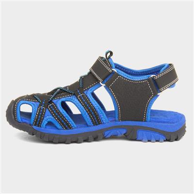 Red Fish Boys Blue & Black Closed Toe Sandal-296001 | Shoe Zone