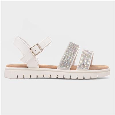 Snowdonia Girls White Sandal