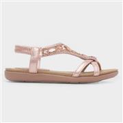 Lilley Candace Girls Rose Gold Strappy Sandal (Click For Details)