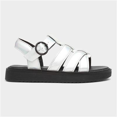 Hyde Kids Metallic Silver Sandal