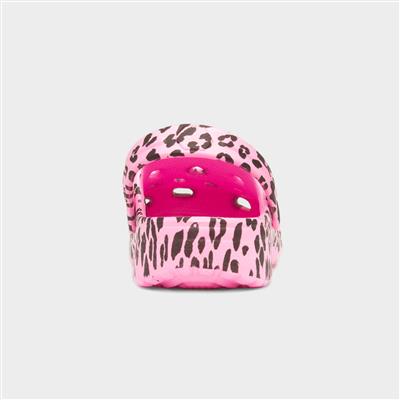 Crewe Kids Pink Leopard Print EVA Clog-29872 | Shoe Zone