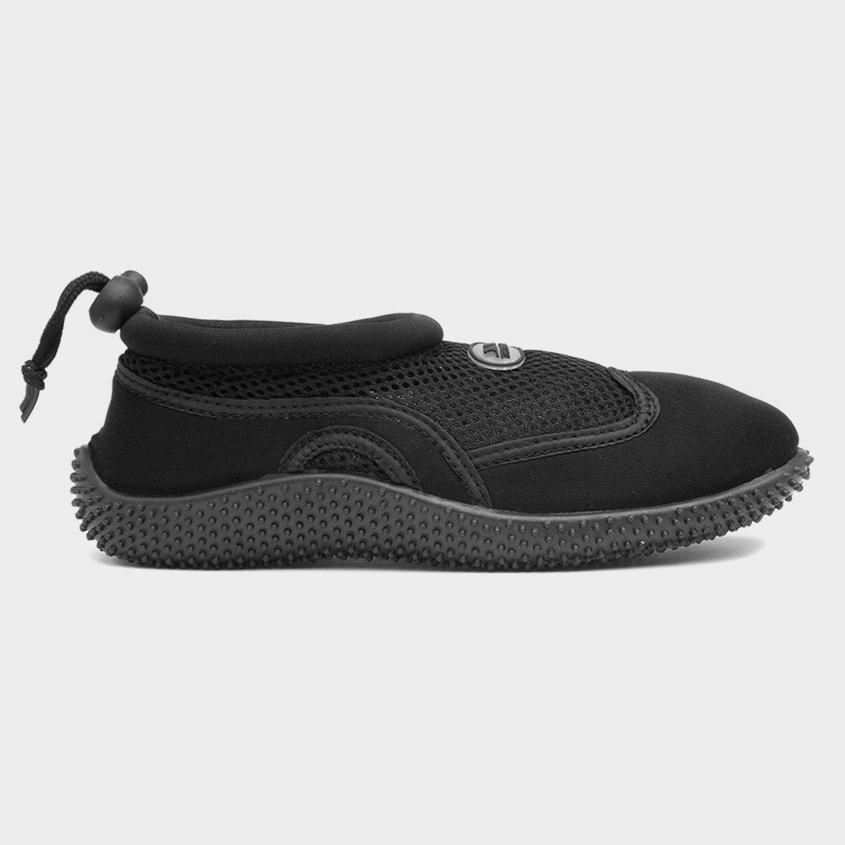 Trespass Paddle Kids Black Aqua Shoe-299122 | Shoe Zone