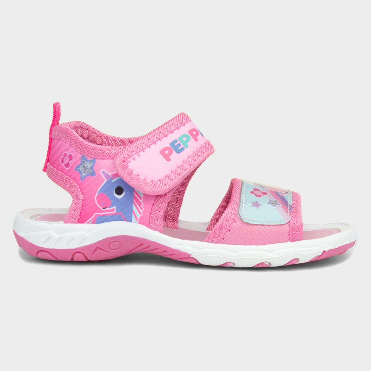 Peppa Pig Pruni Kids Easy Fasten Sandal-299134 | Shoe Zone