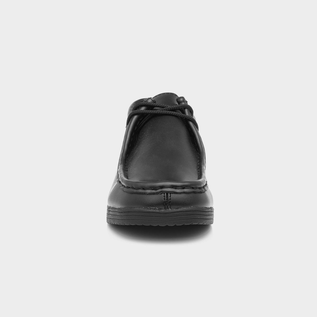 Beckett Bailey Mens Coated Leather Black Shoe