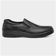 black mens shoes slip on