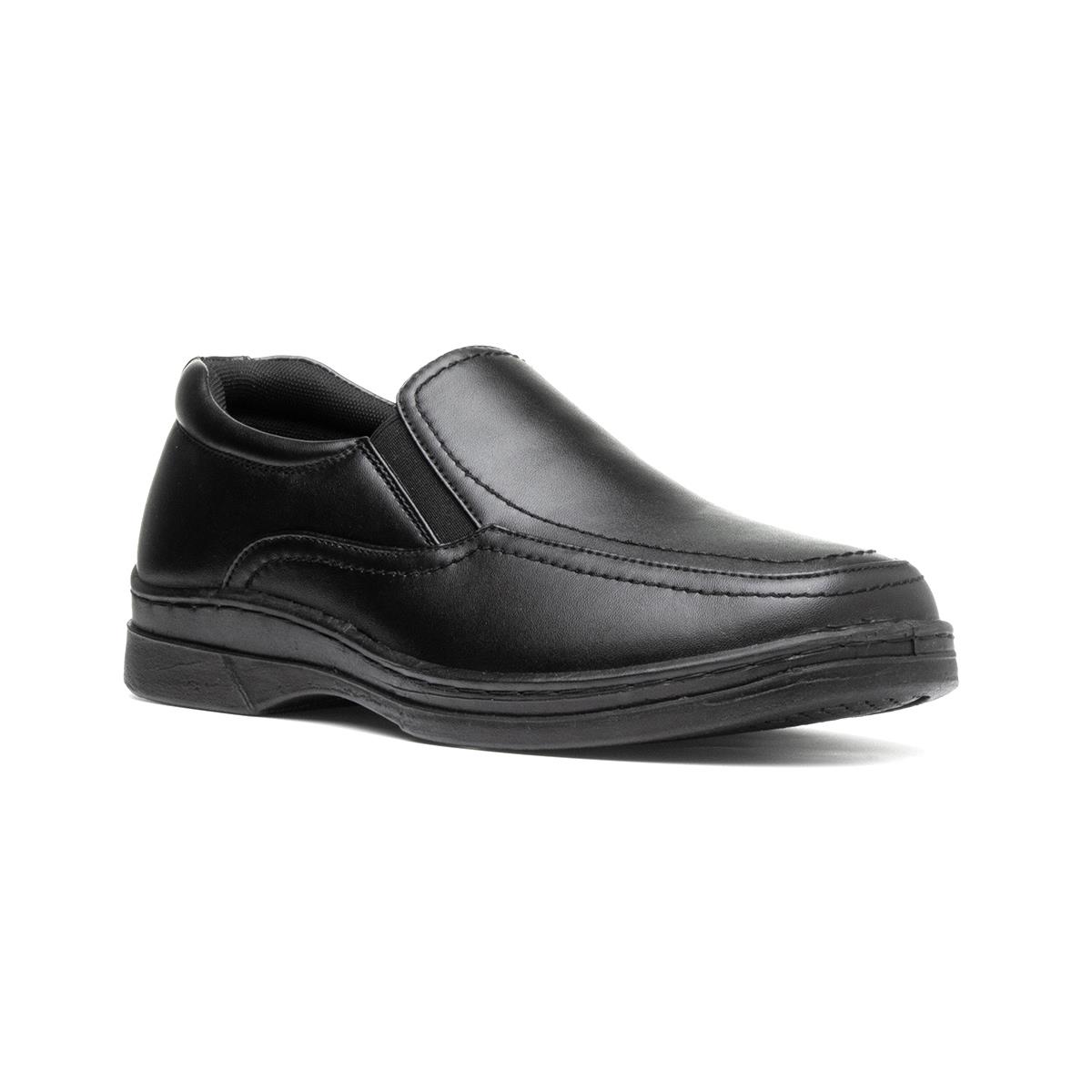 Hobos Mens Side Twin Gusset Shoe in Black-50218 | Shoe Zone