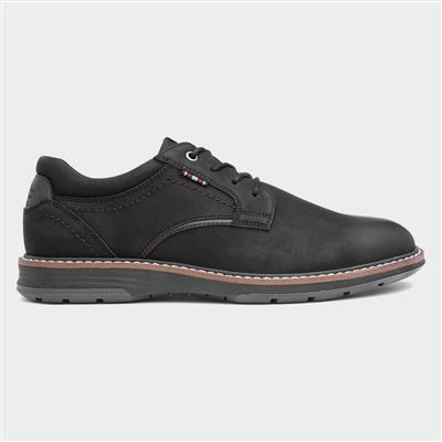 Mikey Mens Black Lace Up Shoes