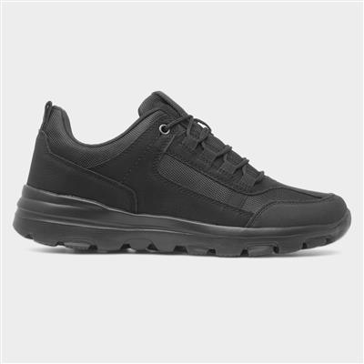 Roger Mens Black Casual Lace Up Shoe