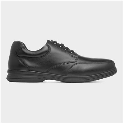 Maurice Mens Black Leather Shoe