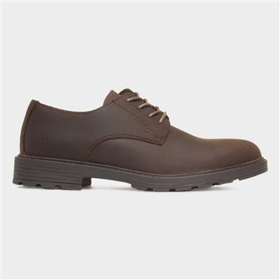 Jerry Mens Brown Leather Casual Shoe