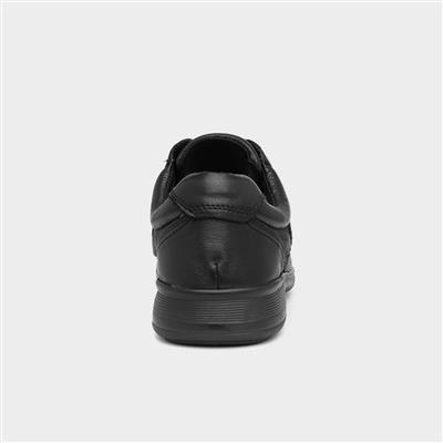 Comfy Steps Duke Mens Black Leather Shoe-520372 | Shoe Zone