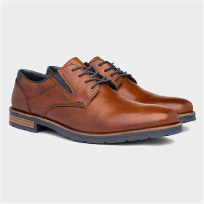 Rieker Mens Tan Leather Lace Up Shoe-520381 | Shoe Zone