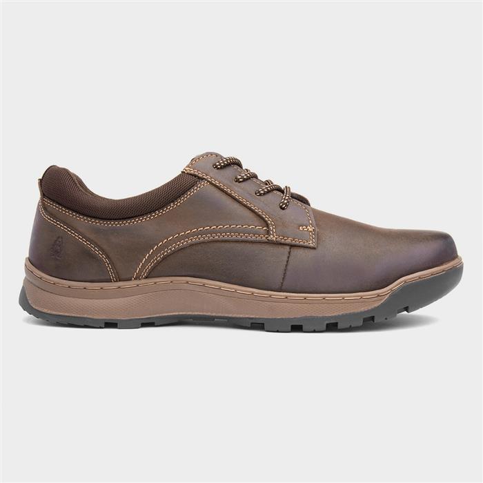 Hush Puppies Olson Mens Brown Leather Lace Up Shoe-520476 | Shoe Zone