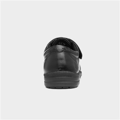 Hush Puppies Fyne Mens Black Leather Shoe-520486 | Shoe Zone