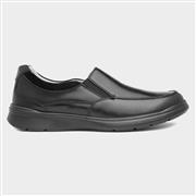 Comfy Steps Grant Mens Leather Black Slip On Shoe (Click For Details)