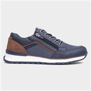 Relife Casey Mens Navy Casual Shoe (Click For Details)