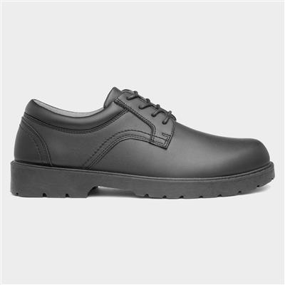 Barnet Mens Black Lace Up Shoe