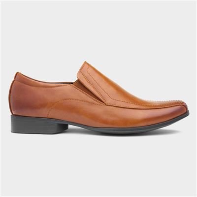 Hooper Mens Tan Slip On Formal Shoe