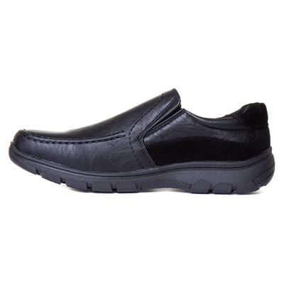 Cushion Walk Mens Black Slip On Shoe-52249 | Shoe Zone