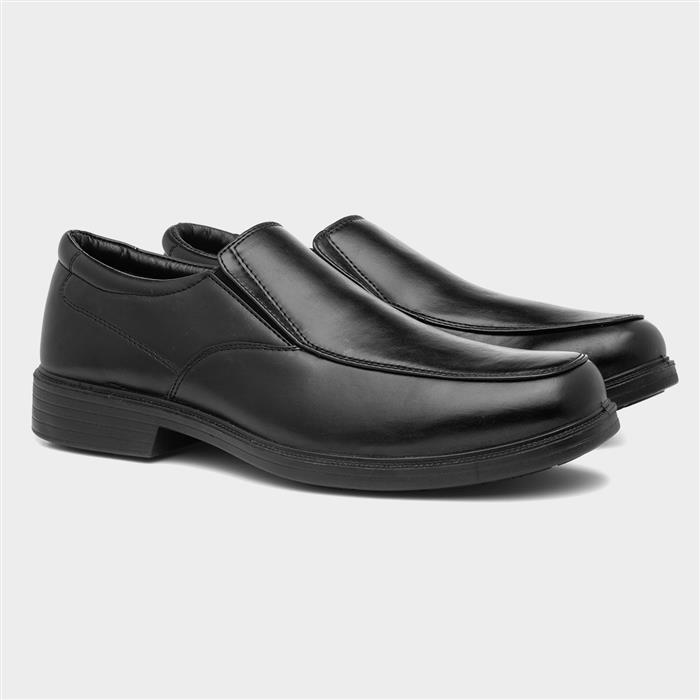 Hobos Mens Black Slip On Formal Shoe-52285 | Shoe Zone