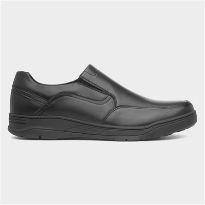 Enoch Mens Black Slip On Shoe