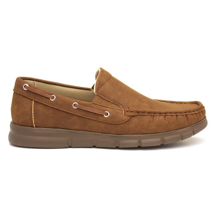 Cushion Walk Declan Mens Casual Tan Slip On Shoes-52376 | Shoe Zone