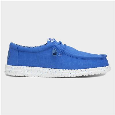 Wally Mens Blue Lightweight Canvas